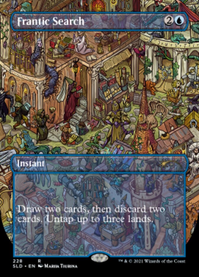 Frantic Search (Borderless) [Secret Lair Drop Series] | Dragon's Lair Comics and Fantasy Houston TX