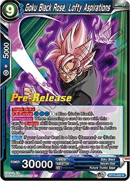 Goku Black Rose, Lofty Aspirations (BT10-050) [Rise of the Unison Warrior Prerelease Promos] | Dragon's Lair Comics and Fantasy Houston TX