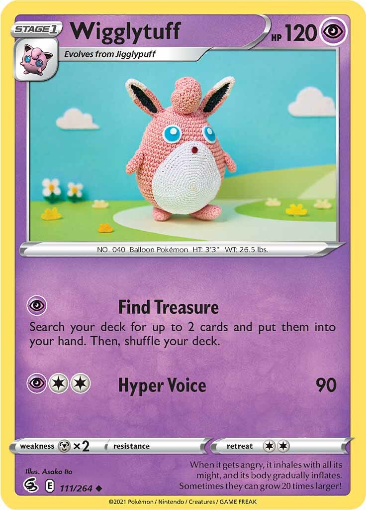 Wigglytuff (111/264) [Sword & Shield: Fusion Strike] | Dragon's Lair Comics and Fantasy Houston TX