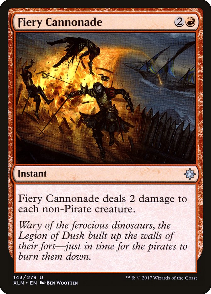 Fiery Cannonade [Ixalan] | Dragon's Lair Comics and Fantasy Houston TX