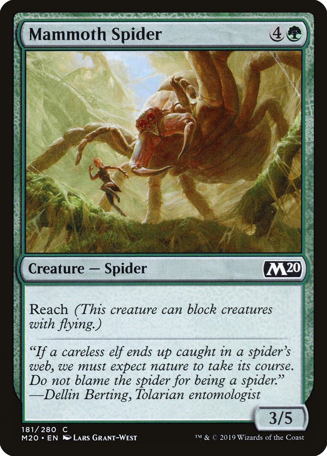 Mammoth Spider [Core Set 2020] | Dragon's Lair Comics and Fantasy Houston TX