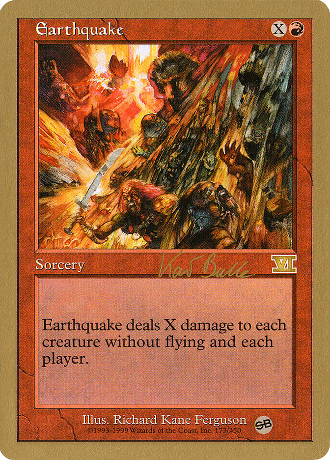 Earthquake (Kai Budde) (SB) [World Championship Decks 1999] | Dragon's Lair Comics and Fantasy Houston TX