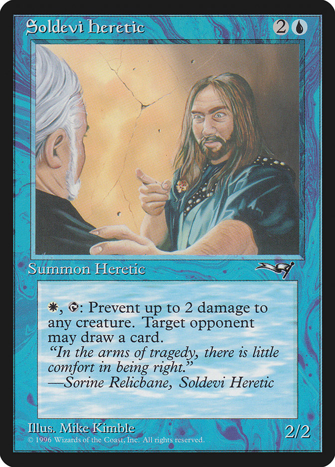 Soldevi Heretic (Pointing) [Alliances] | Dragon's Lair Comics and Fantasy Houston TX
