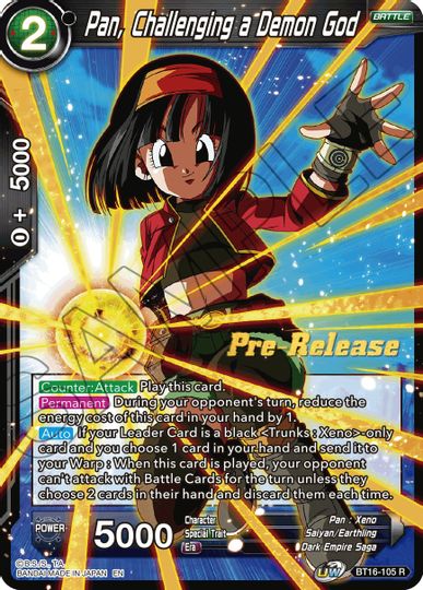 Pan, Challenging a Demon God (BT16-105) [Realm of the Gods Prerelease Promos] | Dragon's Lair Comics and Fantasy Houston TX
