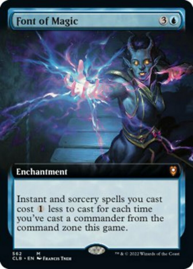 Font of Magic (Extended Art) [Commander Legends: Battle for Baldur's Gate] | Dragon's Lair Comics and Fantasy Houston TX