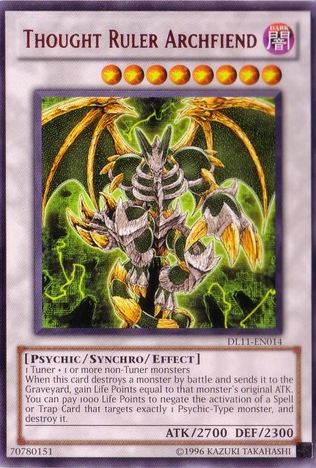 Thought Ruler Archfiend (Red) [DL11-EN014] Rare | Dragon's Lair Comics and Fantasy Houston TX