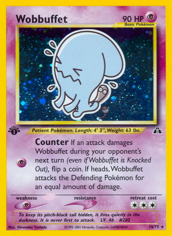Wobbuffet (16/75) [Neo Discovery 1st Edition] | Dragon's Lair Comics and Fantasy Houston TX