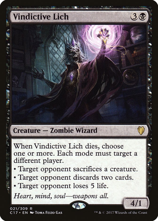 Vindictive Lich [Commander 2017] | Dragon's Lair Comics and Fantasy Houston TX