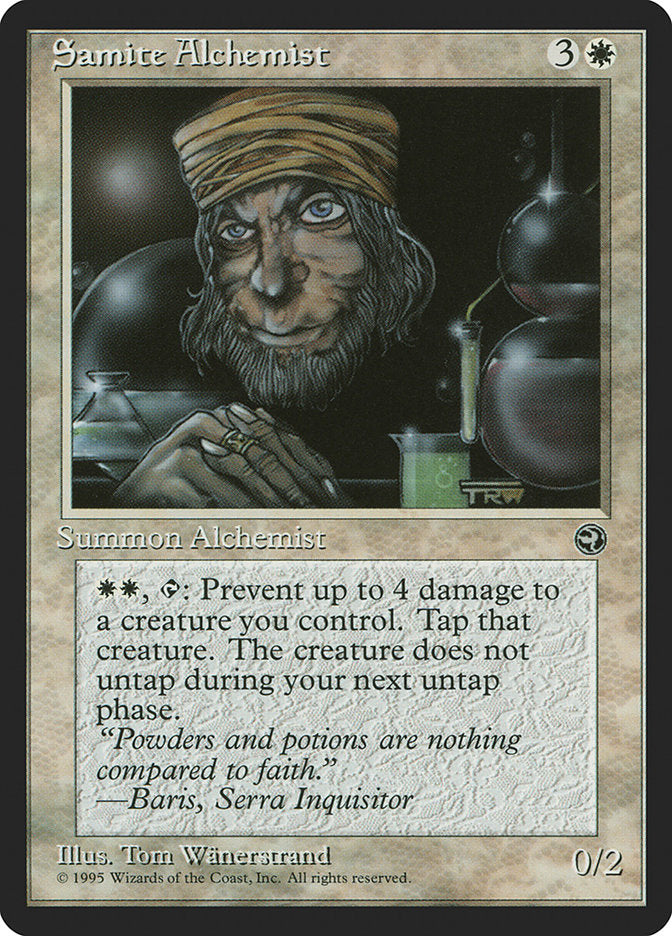 Samite Alchemist (Baris Flavor Text) [Homelands] | Dragon's Lair Comics and Fantasy Houston TX