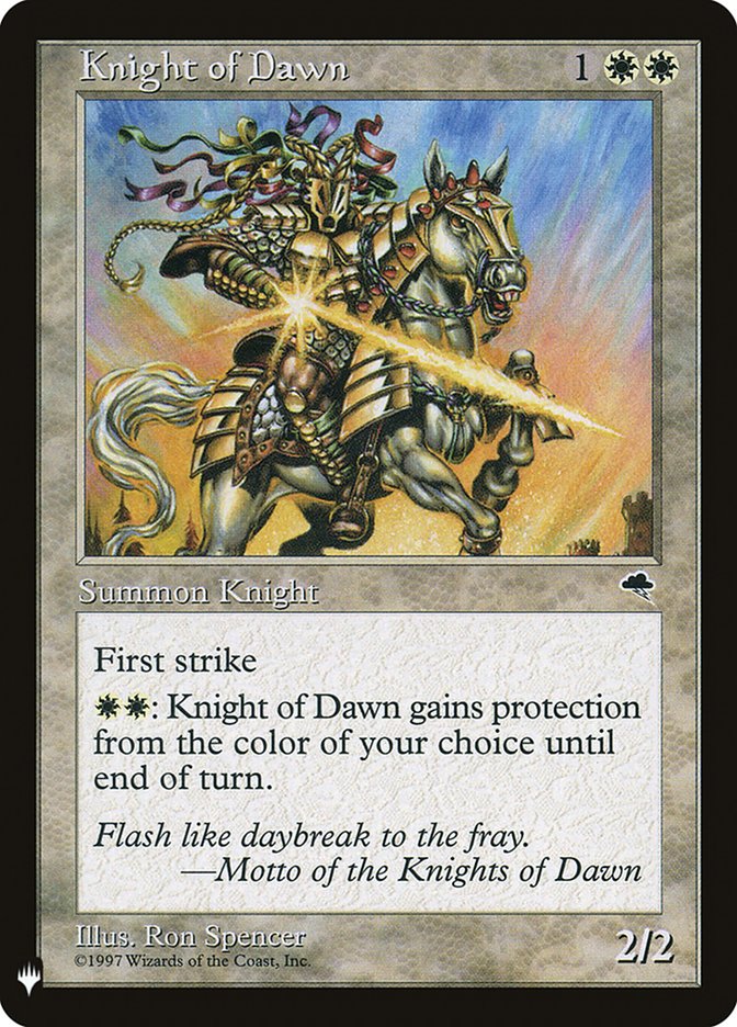Knight of Dawn [Mystery Booster] | Dragon's Lair Comics and Fantasy Houston TX