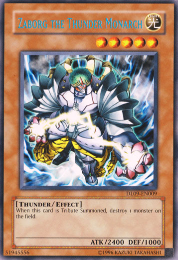Zaborg the Thunder Monarch (Blue) [DL09-EN009] Rare | Dragon's Lair Comics and Fantasy Houston TX