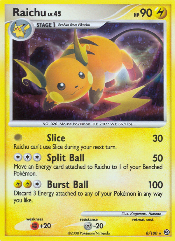 Raichu (8/100) [Diamond & Pearl: Stormfront] | Dragon's Lair Comics and Fantasy Houston TX