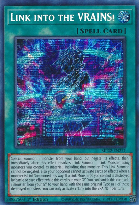 Link into the VRAINS! [MP22-EN271] Prismatic Secret Rare | Dragon's Lair Comics and Fantasy Houston TX