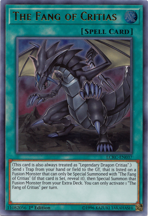 The Fang of Critias [LCKC-EN037] Ultra Rare | Dragon's Lair Comics and Fantasy Houston TX