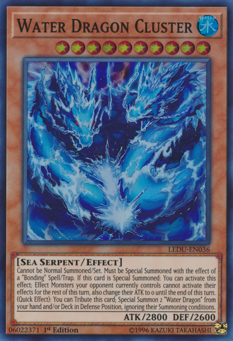 Water Dragon Cluster [LEDU-EN036] Super Rare | Dragon's Lair Comics and Fantasy Houston TX
