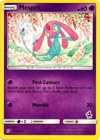Mesprit (84/236) (Mewtwo Deck) [Battle Academy 2020] | Dragon's Lair Comics and Fantasy Houston TX