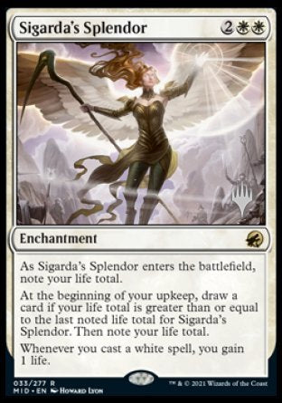 Sigarda's Splendor (Promo Pack) [Innistrad: Midnight Hunt Promos] | Dragon's Lair Comics and Fantasy Houston TX