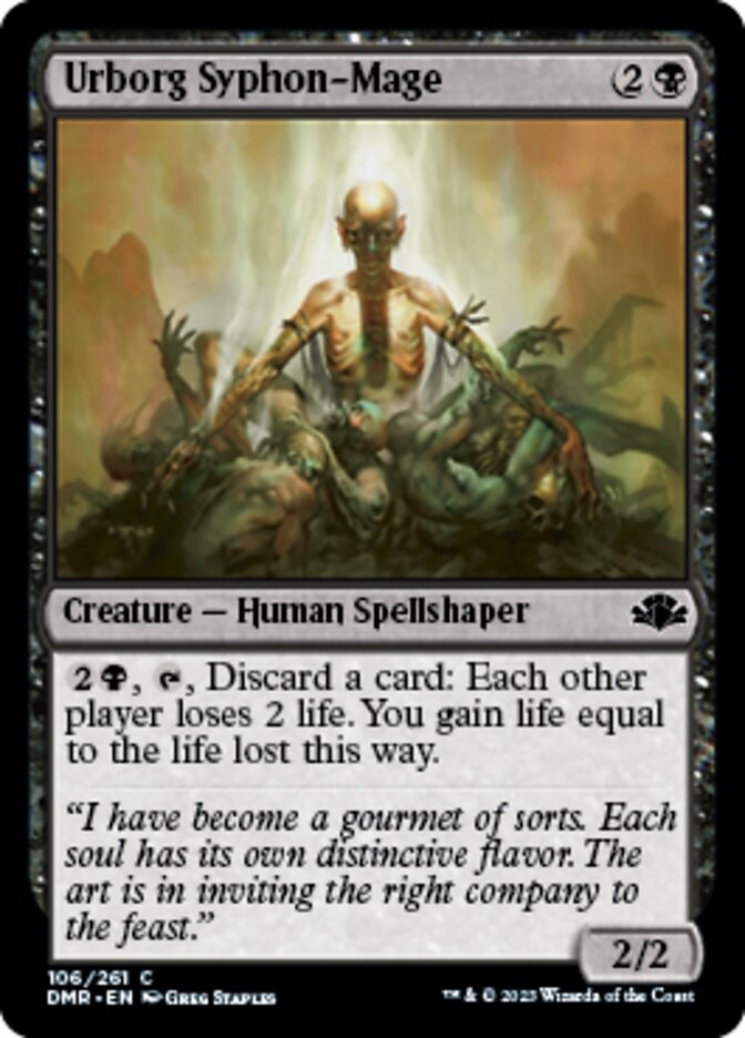 Urborg Syphon-Mage [Dominaria Remastered] | Dragon's Lair Comics and Fantasy Houston TX