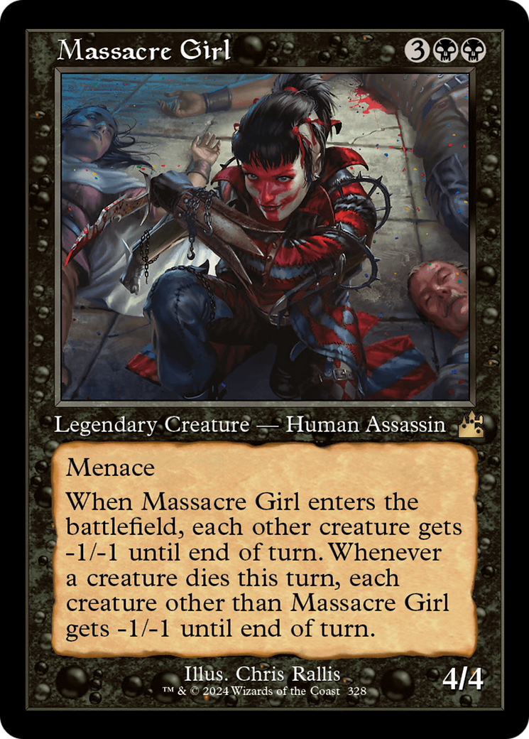 Massacre Girl (Retro) [Ravnica Remastered] | Dragon's Lair Comics and Fantasy Houston TX