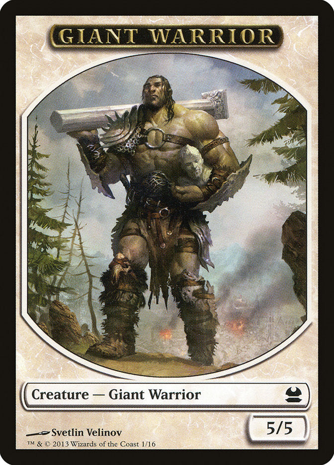 Giant Warrior Token [Modern Masters Tokens] | Dragon's Lair Comics and Fantasy Houston TX