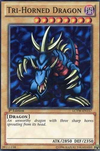 Tri-Horned Dragon [LCYW-EN157] Super Rare | Dragon's Lair Comics and Fantasy Houston TX