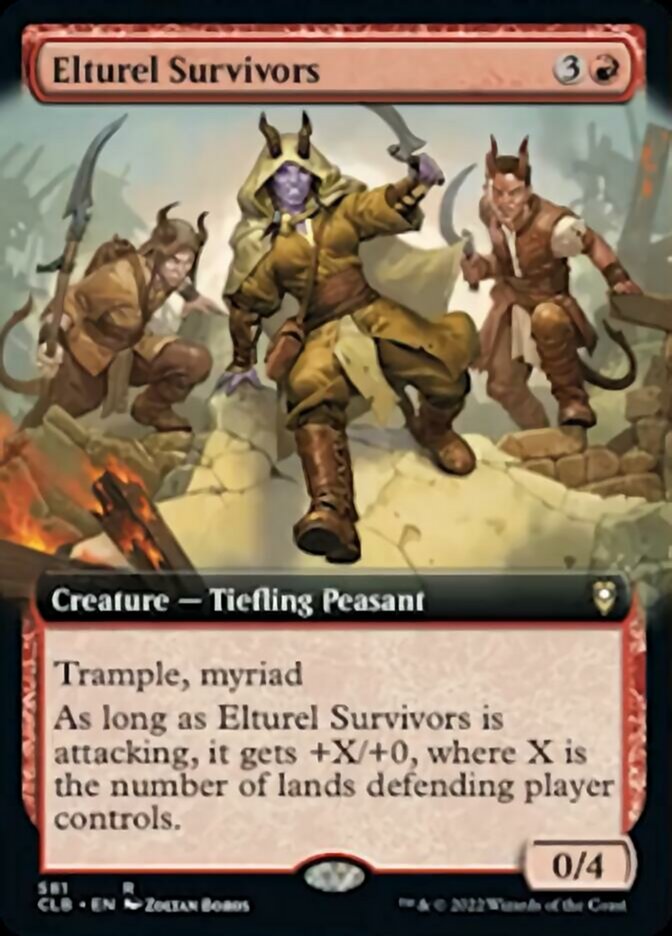 Elturel Survivors (Extended Art) [Commander Legends: Battle for Baldur's Gate] | Dragon's Lair Comics and Fantasy Houston TX