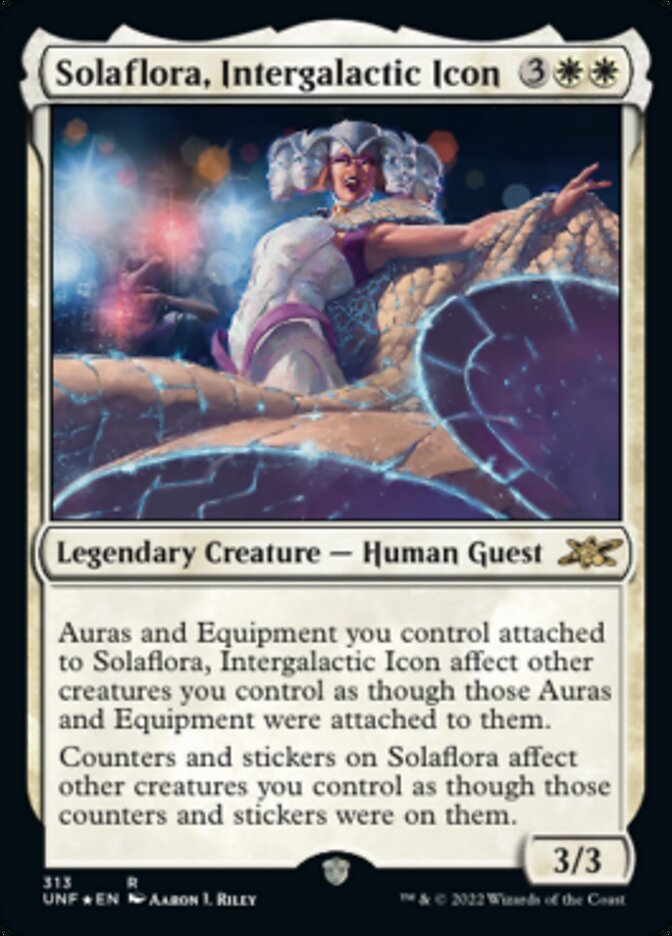 Solaflora, Intergalactic Icon (Galaxy Foil) [Unfinity] | Dragon's Lair Comics and Fantasy Houston TX