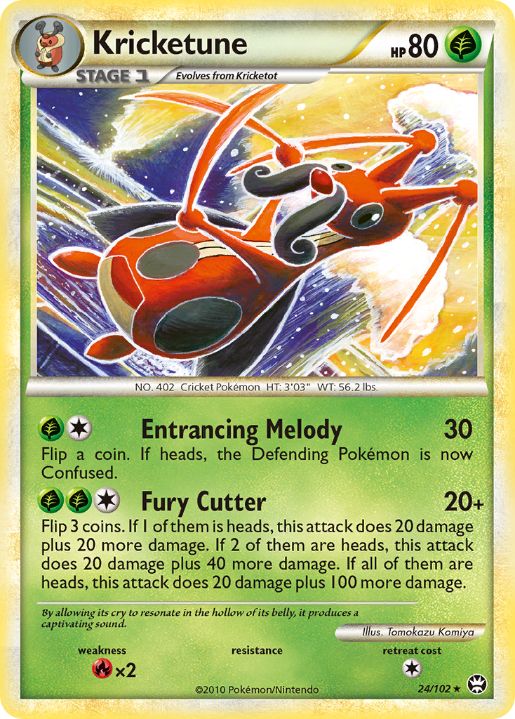 Kricketune (24/102) [HeartGold & SoulSilver: Triumphant] | Dragon's Lair Comics and Fantasy Houston TX