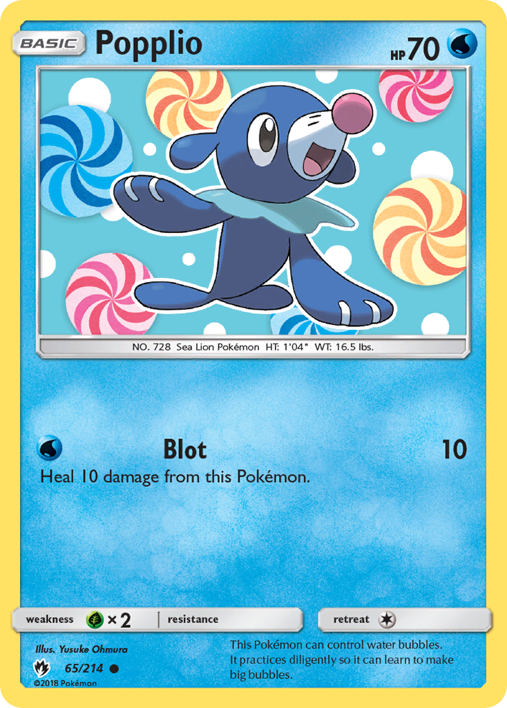 Popplio (65/214) [Sun & Moon: Lost Thunder] | Dragon's Lair Comics and Fantasy Houston TX