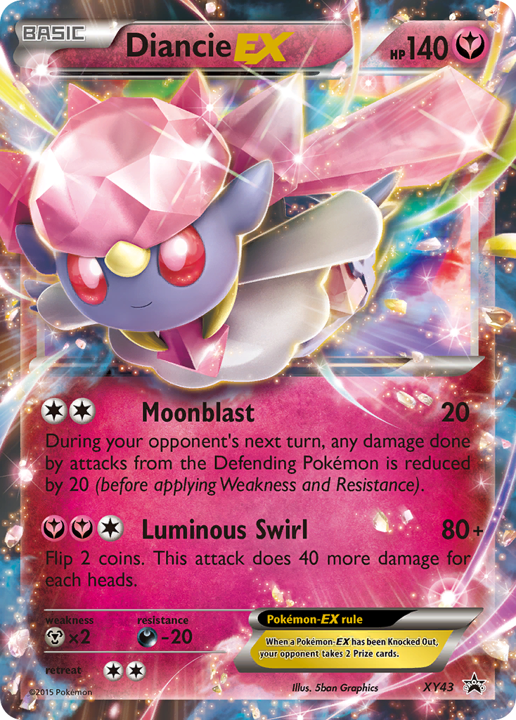 Diancie EX (XY43) [XY: Black Star Promos] | Dragon's Lair Comics and Fantasy Houston TX