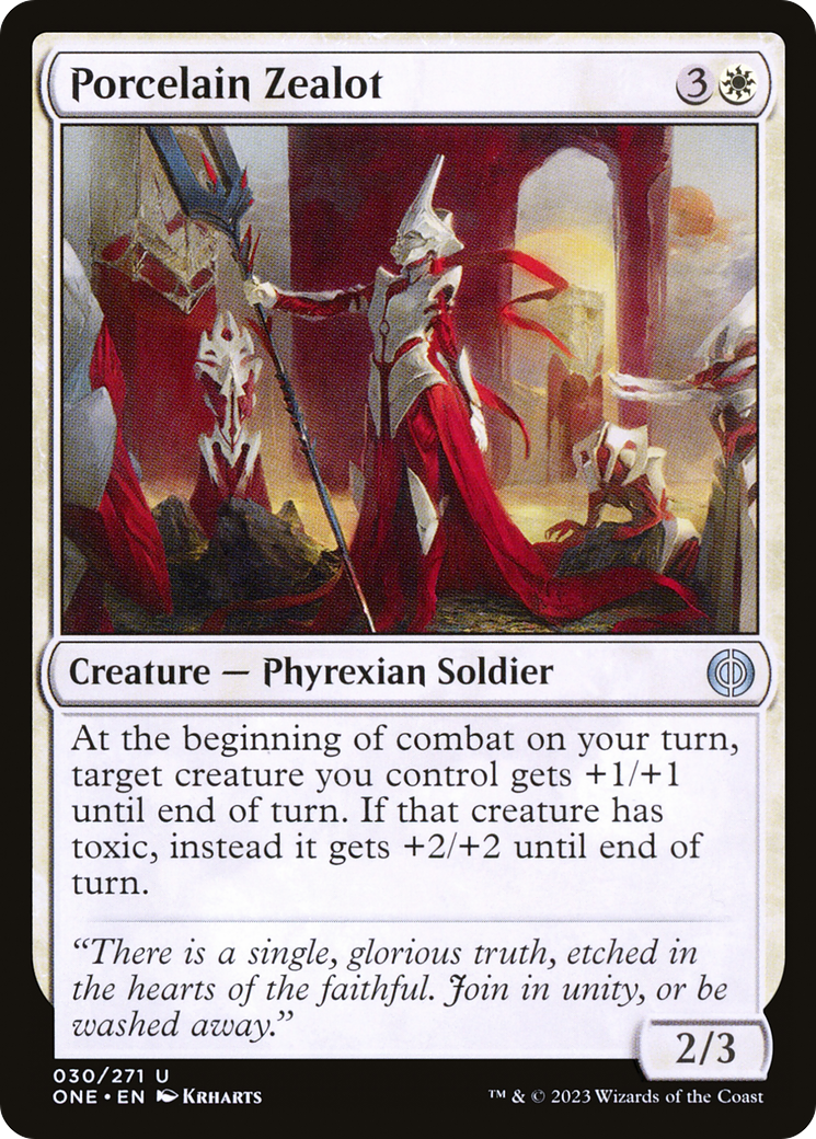 Porcelain Zealot [Phyrexia: All Will Be One] | Dragon's Lair Comics and Fantasy Houston TX