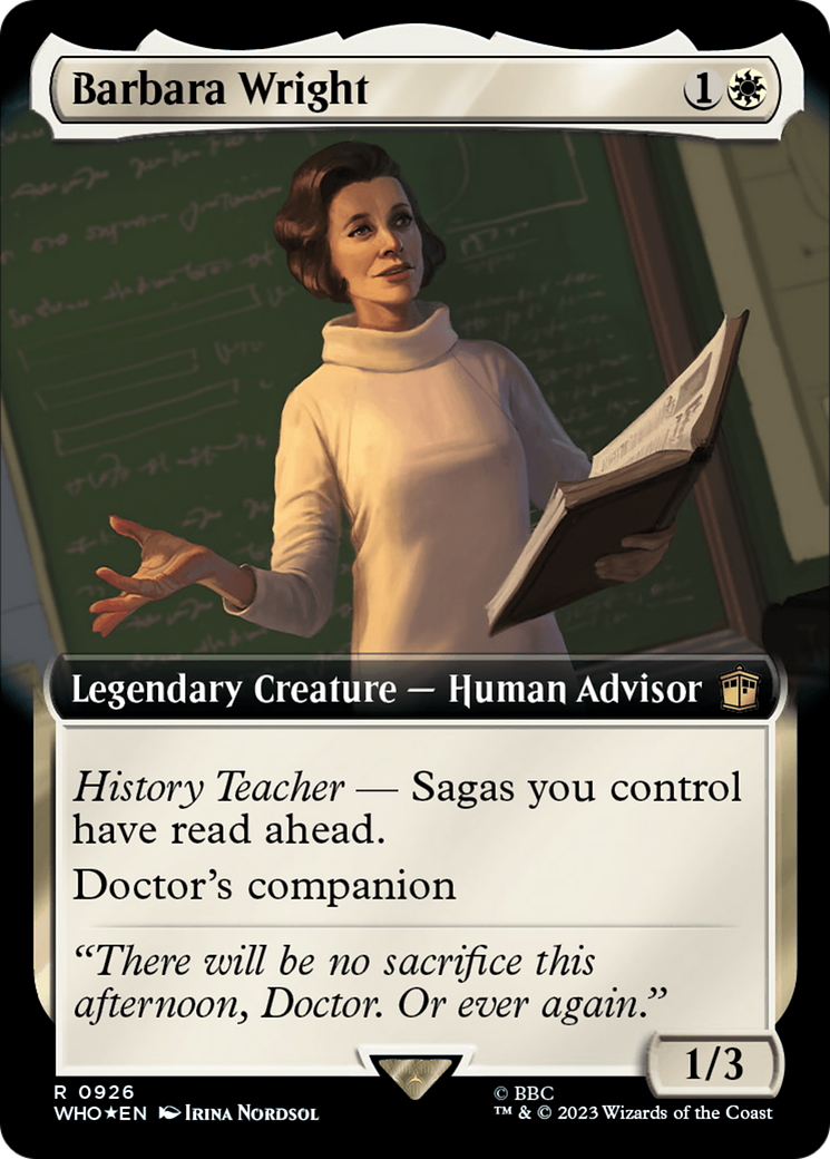 Barbara Wright (Extended Art) (Surge Foil) [Doctor Who] | Dragon's Lair Comics and Fantasy Houston TX