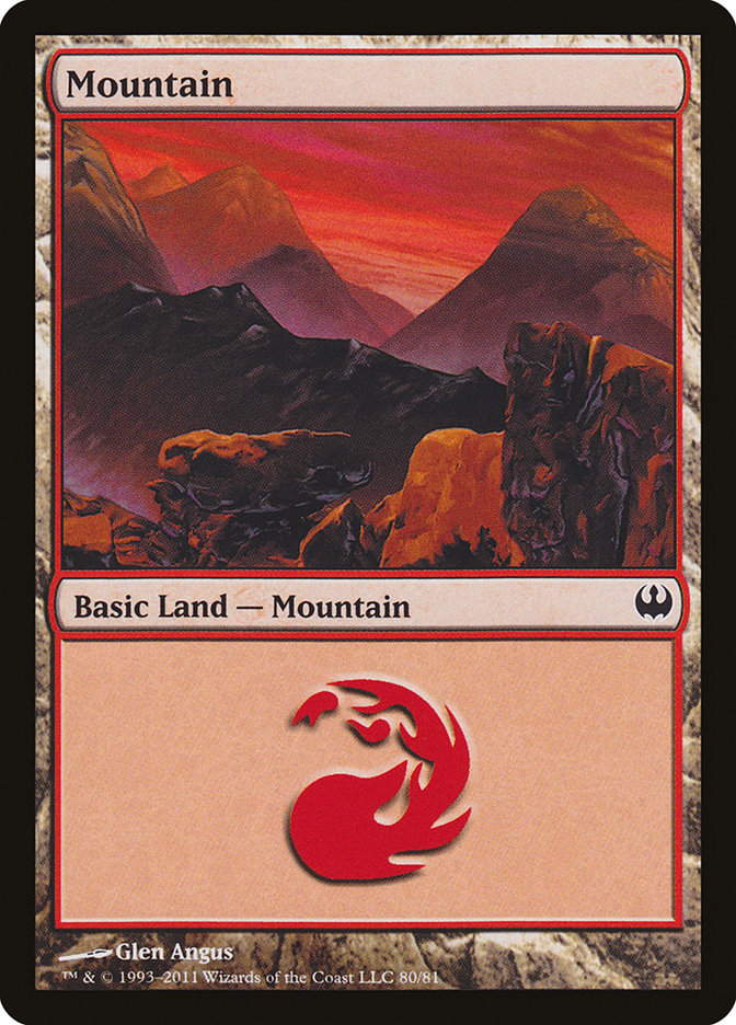 Mountain (80) [Duel Decks: Knights vs. Dragons] | Dragon's Lair Comics and Fantasy Houston TX