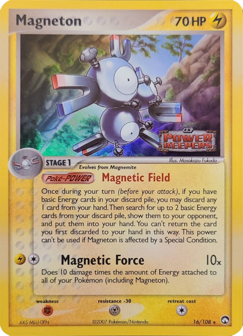 Magneton (16/108) (Stamped) [EX: Power Keepers] | Dragon's Lair Comics and Fantasy Houston TX