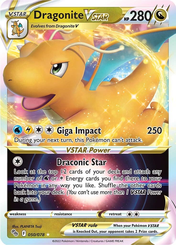 Dragonite VSTAR (050/078) [Pokémon GO] | Dragon's Lair Comics and Fantasy Houston TX