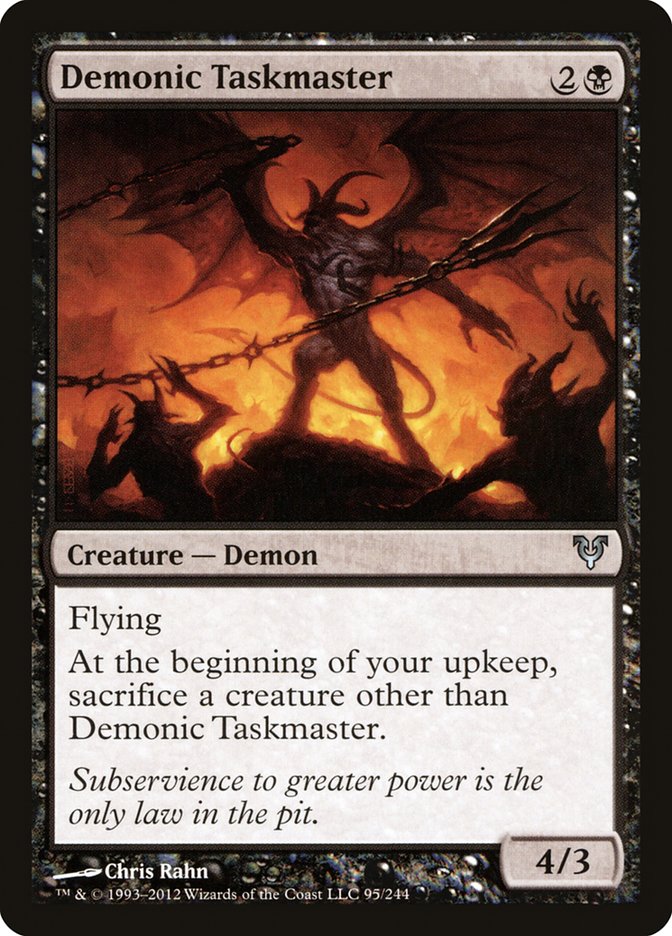 Demonic Taskmaster [Avacyn Restored] | Dragon's Lair Comics and Fantasy Houston TX