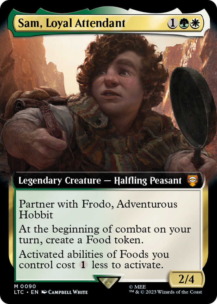 Sam, Loyal Attendant (Extended Art) [The Lord of the Rings: Tales of Middle-Earth Commander] | Dragon's Lair Comics and Fantasy Houston TX