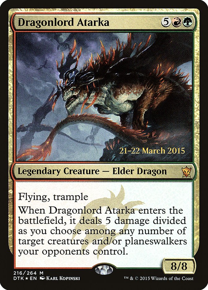 Dragonlord Atarka [Dragons of Tarkir Prerelease Promos] | Dragon's Lair Comics and Fantasy Houston TX