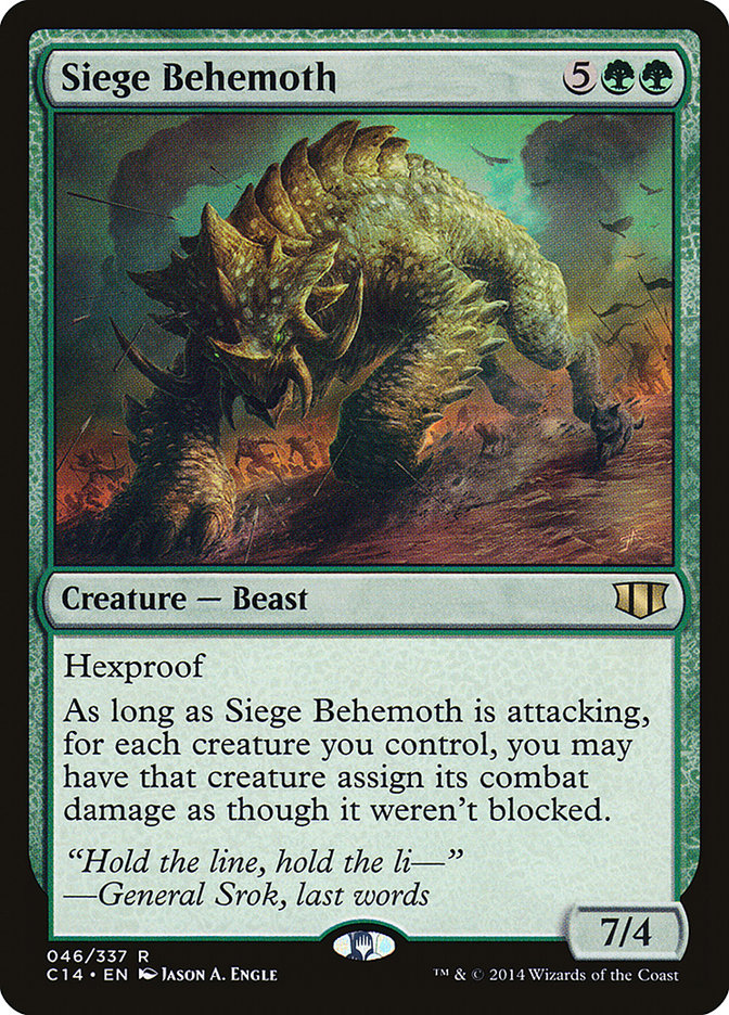 Siege Behemoth [Commander 2014] | Dragon's Lair Comics and Fantasy Houston TX
