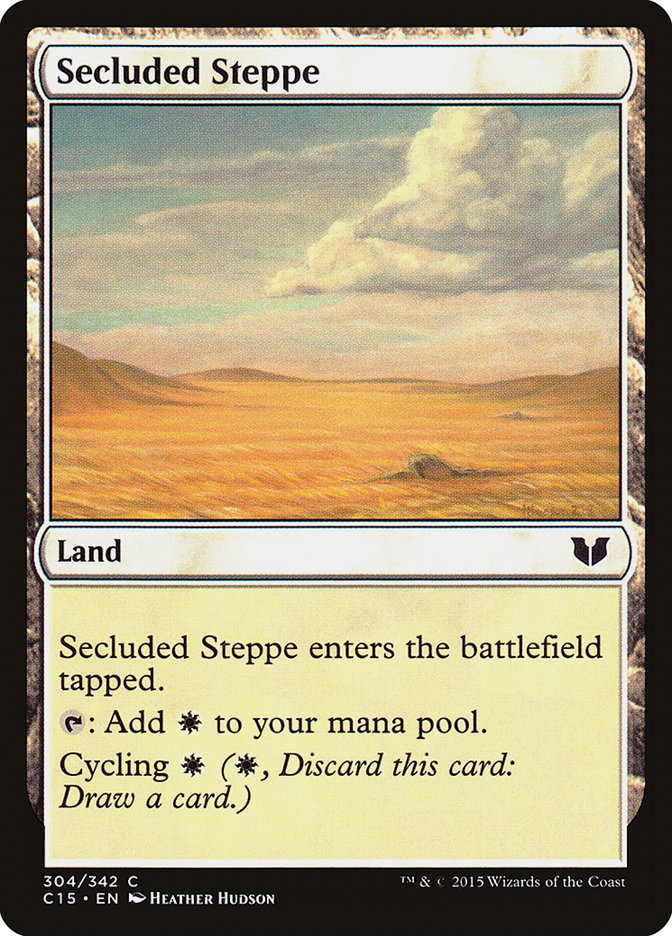 Secluded Steppe [Commander 2015] | Dragon's Lair Comics and Fantasy Houston TX