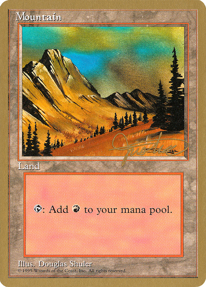 Mountain (mj375) (Mark Justice) [Pro Tour Collector Set] | Dragon's Lair Comics and Fantasy Houston TX