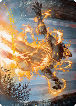 Burn the Accursed Art Card (Gold-Stamped Signature) [Innistrad: Midnight Hunt Art Series] | Dragon's Lair Comics and Fantasy Houston TX