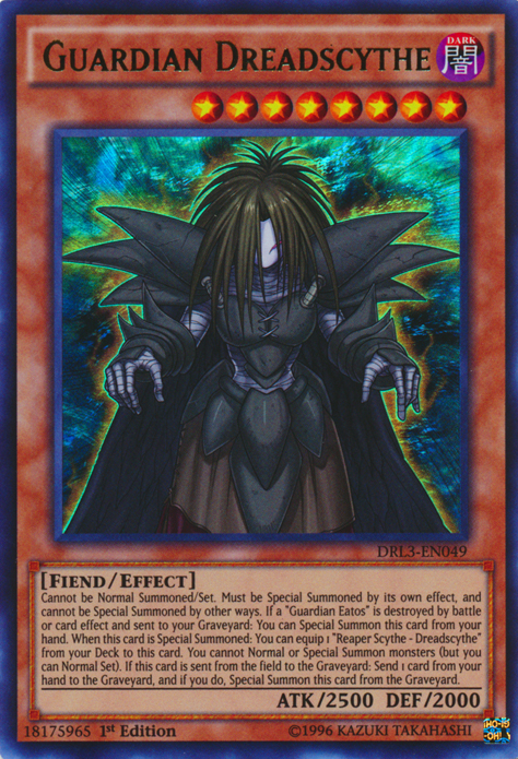 Guardian Dreadscythe [DRL3-EN049] Ultra Rare | Dragon's Lair Comics and Fantasy Houston TX