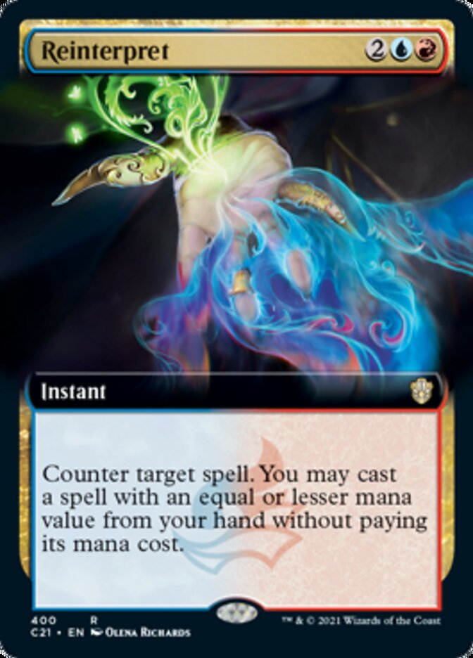 Reinterpret (Extended Art) [Commander 2021] | Dragon's Lair Comics and Fantasy Houston TX