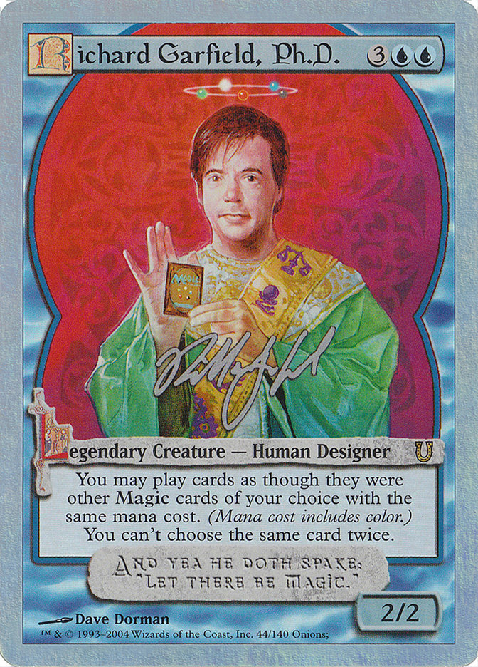 Richard Garfield, Ph.D. (Alternate Foil) [Unhinged] | Dragon's Lair Comics and Fantasy Houston TX