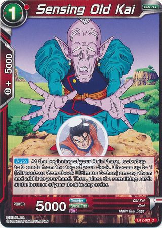 Sensing Old Kai (BT2-021) [Union Force] | Dragon's Lair Comics and Fantasy Houston TX