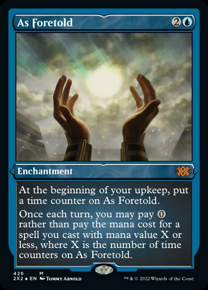 As Foretold (Foil Etched) [Double Masters 2022] | Dragon's Lair Comics and Fantasy Houston TX