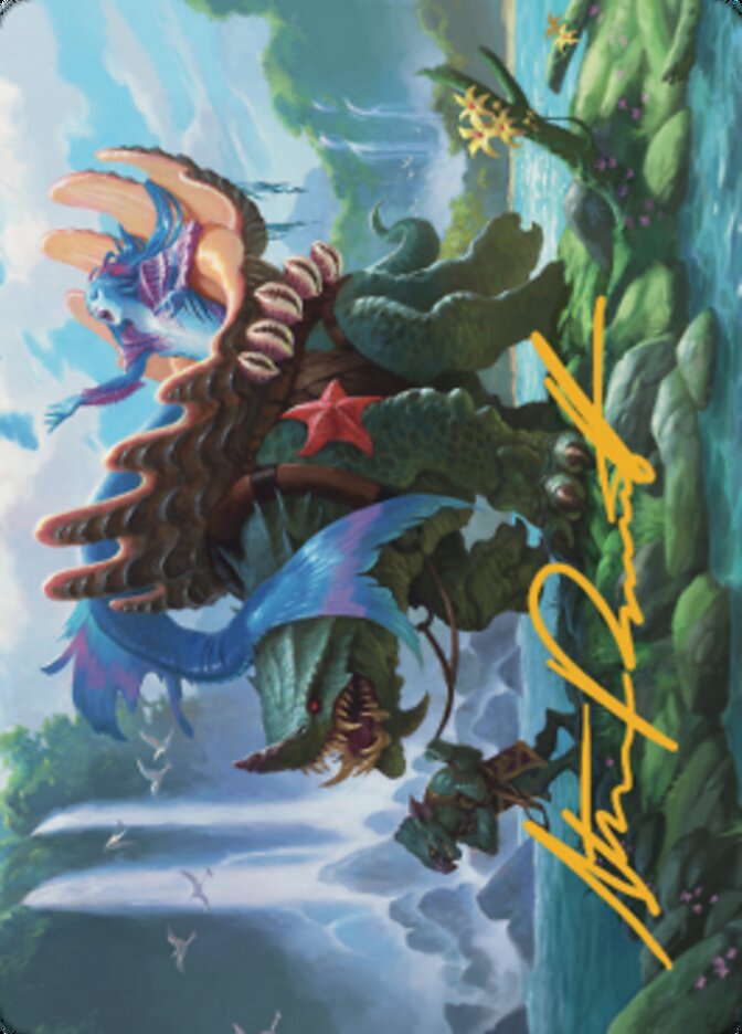 Vodalian Mindsinger Art Card (Gold-Stamped Signature) [Dominaria United Art Series] | Dragon's Lair Comics and Fantasy Houston TX