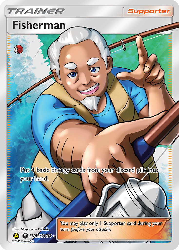 Fisherman (SV83/SV94) [Sun & Moon: Hidden Fates - Shiny Vault] | Dragon's Lair Comics and Fantasy Houston TX