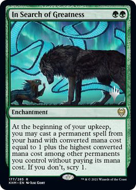 In Search of Greatness (Promo Pack) [Kaldheim Promos] | Dragon's Lair Comics and Fantasy Houston TX